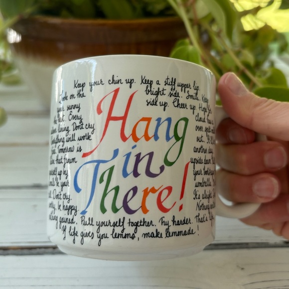 Vintage Russ "Hang in There" Mug 1980s - Picture 5 of 7
